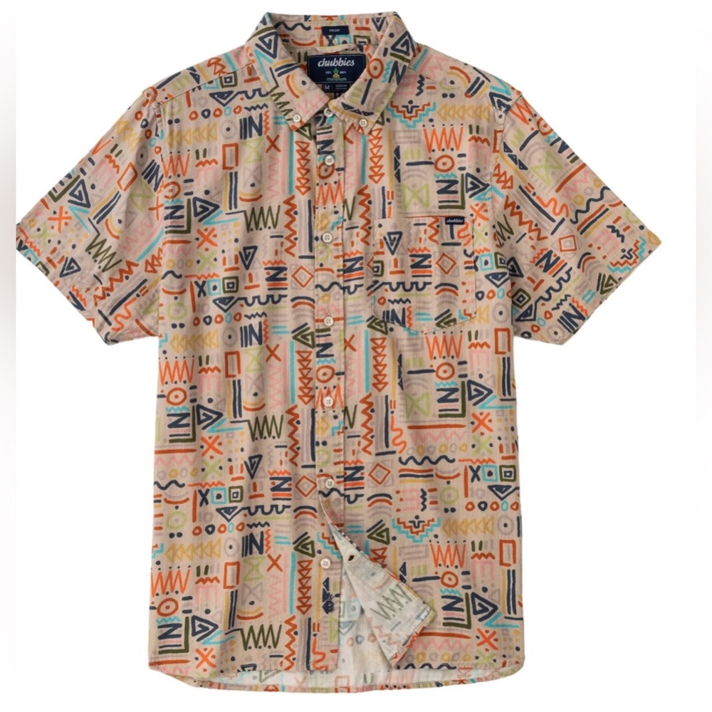 New, Chubbies The Disco Deserts (Slub Poplin Friday Shirt)